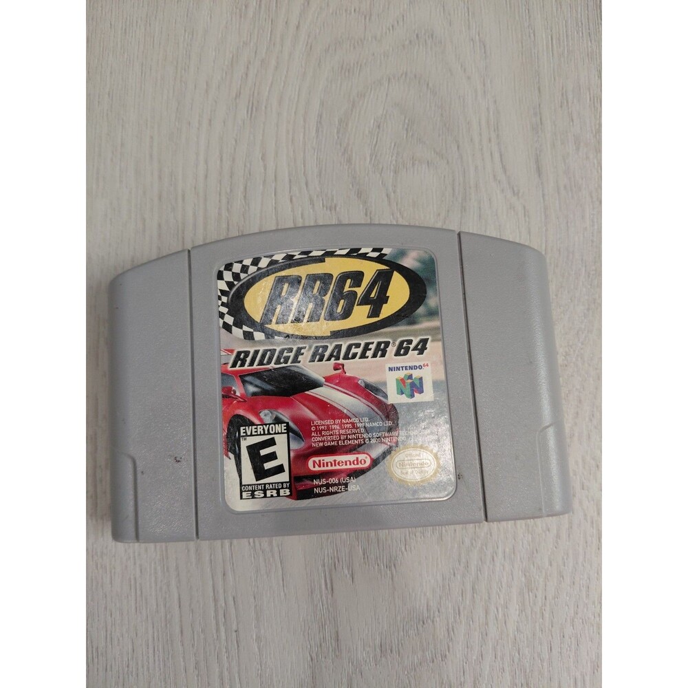 Nintendo N64 RR64 RIDGE RACER Vintage US Game Cartridge